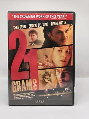 21 Grams DVD Widescreen 2003 (Sean Penn, Naomi Watts, Benicio Del Toro) - Image 1 of 3
