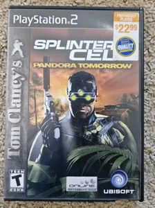 Tom Clancy's Splinter Cell: Pandora Tomorrow PS2 2004 Black Label Tested Ubisoft - Picture 1 of 3