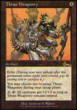 MTG magic cards 1x x1 Light Play, English Thran Weaponry Urza's Legacy