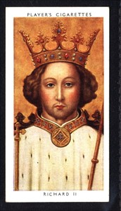 John Player - Kings & Queens of England (1935) Richard II No. 12
