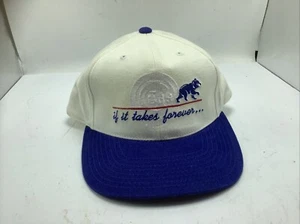 Cappello vintage Chicago Cubs uomo snapback ago americano "IF IT TAKES FOREVER" - Foto 1 di 9