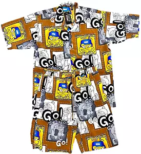 Camisa Pantalones Cortos Vintage Puffy Duck Iber Jeans Duck Story Talla XXL Hip Hop Años 90 Rapero - Imagen 1 de 24