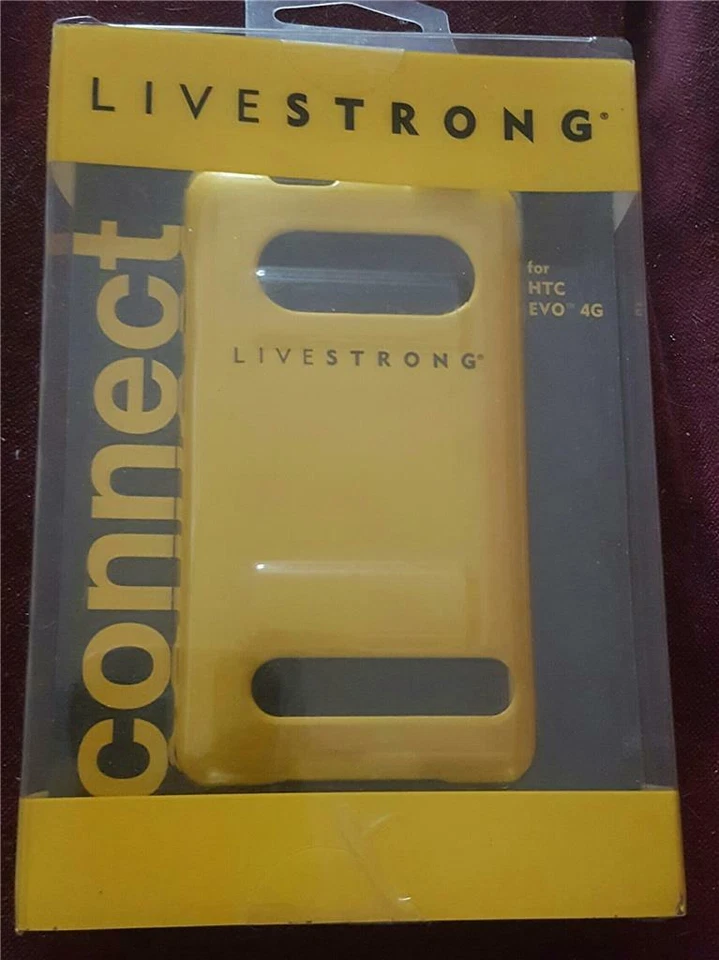 Funda protectora de policarbonato Livestrong para HTC EVO 4G - NUEVA EN PAQUETE Foto 1 de 3