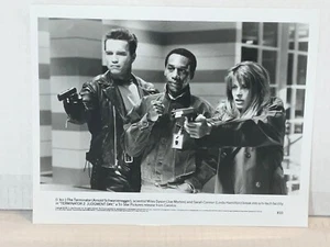 TERMINATOR 2 COMUNICADO DE PRENSA BLANCO Y NEGRO 8x10 FOTO BLACKZEGGER, HAMILTON & MORTON COMO NUEVO - Imagen 1 de 1