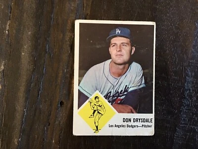 1963 Fleer - #41 Don Drysdale - Imagem 1 de 2