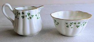 Royal Tara Fine Bone China 24K Gold Cream & Sugar Set Handmade in Galway Ireland - Picture 1 of 4