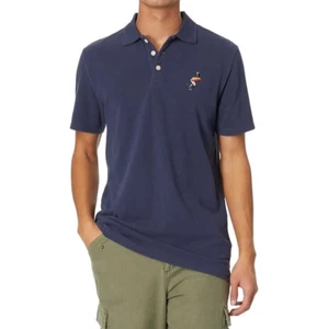 Lucky Brand Men's Guinness Polo Shirt Toucan Beer Logo Small Navy 7M6288 - Picture 1 of 7