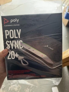 Poly Sync 20+M Speakerphone +USB-A to USB-C Cable +BT700 dongle +Pouch - Picture 1 of 2