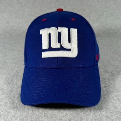 Gorra New York Gigante Azul Blanco Logo Correa Trasera NFL 47 Marca Ajustable Papá Foto 1 de 4