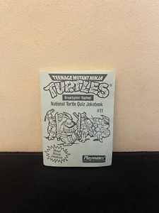 TMNT National Turtle Quiz Jokebook #11 - 1989 Playmates Toys Vintage - Picture 1 of 3