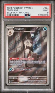 PSA 9 Froslass Illustration Rare #174 2024 Pokemon TWM Masquerade 92601316 - Picture 1 of 2
