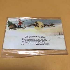 magnet Christmas Santa in Sled - Picture 1 of 3