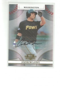 2008 DONRUSS THREADS SIGNATURES GOLD #99 ANDREW LEFAVE   204/975