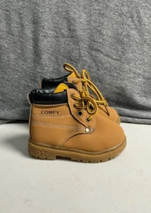 COMFY KIDS Boys/Toddlers Size US 8 D3DS Leather Ankle Boots - Picture 1 of 8