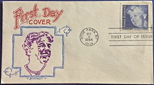 U.S. #2105 20¢ Eleanor Roosevelt FDC Hudeck / Artopages Cachet One of a Kind - Picture 1 of 2