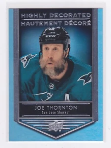 2019-20 Upper Deck - Tim Hortons - Highly Decorated - Joe Thornton - #HD-12 - Picture 1 of 2