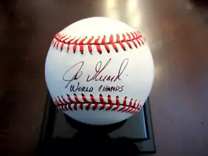 JOE GIRARDI WORLD CHAMP YANKEES CATCHER SIGNED AUTO VINTAGE OAL BASEBALL BECKETT - Picture 1 of 3