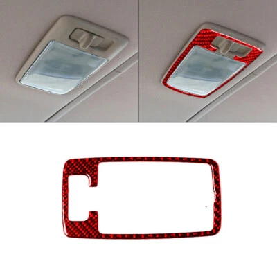 Cubierta de panel de luz trasera de fibra de carbono roja para Subaru Forester 2005-2008 Foto 1 de 4