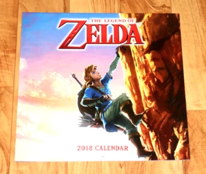 2018 The Legend of Zelda Very Rare German Calendar  Nintendo - Picture 1 of 18