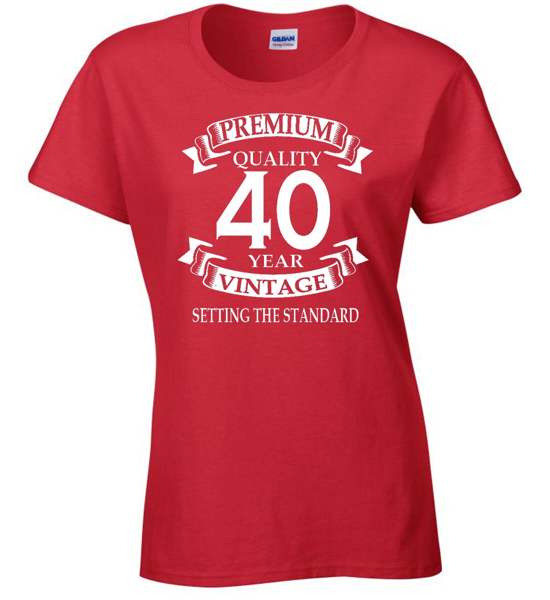 YourTops Women's Vintage 1981 40th Birthday T-Shirt - Funny Gift Shirt For Birth Year 1981