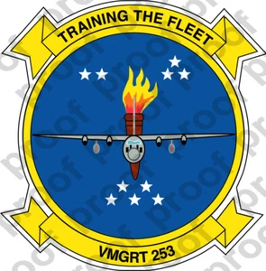 STICKER USMC VMGRT 253 TITANS   ooo   USMC Lisc No 20187 - Picture 1 of 1
