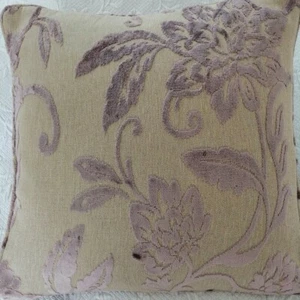 laura Ashley Tivoli Amethyst fabric cushion cover 16" piped  - Picture 1 of 2