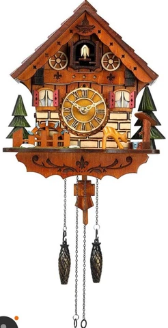 Kintrot Cuckoo Clock  Antique Wooden Pendulum Quartz Cover