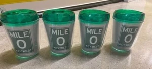 (4) RT12BL Shelby Silver Bling Becher Meilenmarker 0 Schlüssel West grün TT Deckel  - Bild 1 von 2