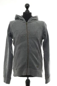 Woolrich Men's Cardigan M Grey Dark Grey Zip Hood + Wool - Picture 1 of 5