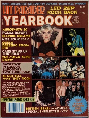 HIT PARADER Magazine Yearbook Fall 1980 Led Zeppelin, KISS, Queen, Cheap Trick  - Image 1 of 4