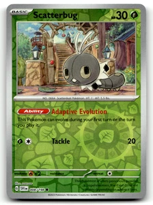 Scatterbug 008/198 Reverse Holo Common SV01: Scarlet & Violet Base Set LP - Picture 1 of 2