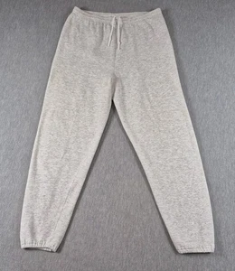 Vintage Lee Sweatpants Joggers Made In USA Mens Large Light Gray Tapered Ankle - Picture 1 of 22