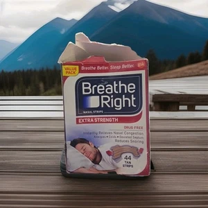 Breathe Right Extra Strength Nasal Strips - 44 Tan Strips (2 fehlen) - Bild 1 von 1