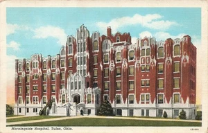 TULSA OK MORNINGSIDE HOSPITAL 1939 VINTAGE LINEN POSTCARD 073125 U - Picture 1 of 2