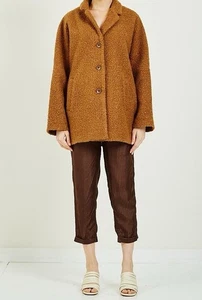 Mesdemoiselles "Wonder" boucle coat in nuts size 2/UK12 - Picture 1 of 15