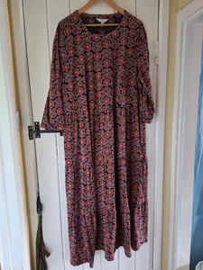 GORGEOUS SEASALT LINE STROKES TIERED DRESS LACE BLOOM MAGPIE 22/24/26 EX CON - Picture 1 of 7