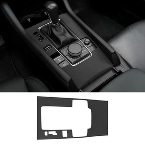 Black Suede Central Console Shift Button Cover Trim Sticker For Mazda3 2019-2025 - Bild 1 von 10