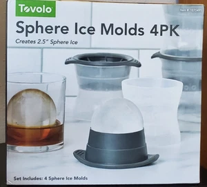 Tovolo Kugel Eisformen 4 Stück 2,5" Kugel Eis - Bild 1 von 3