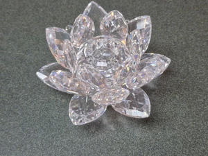Swarovski Figurine 011867 Water Lily Candle Holder 3 5/16in PERFECT Condition - Picture 1 of 4