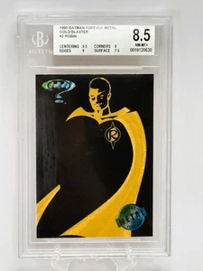 1995 Fleer Metal Batman Forever Gold Blaster Robin Card #2 BGS 8.5 NM-MT+ - Picture 1 of 3