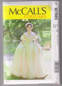 7885 McCALLS - COSTUME: ABITO con corpetto disossato e schiena allacciata - Tg: 6/8/10/12/14 - Foto 1 di 2