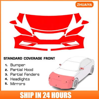 Kit de sujetador transparente de película de protección de pintura precortada PPF para Hyundai Sonata 2015-2017 Foto 1 de 4