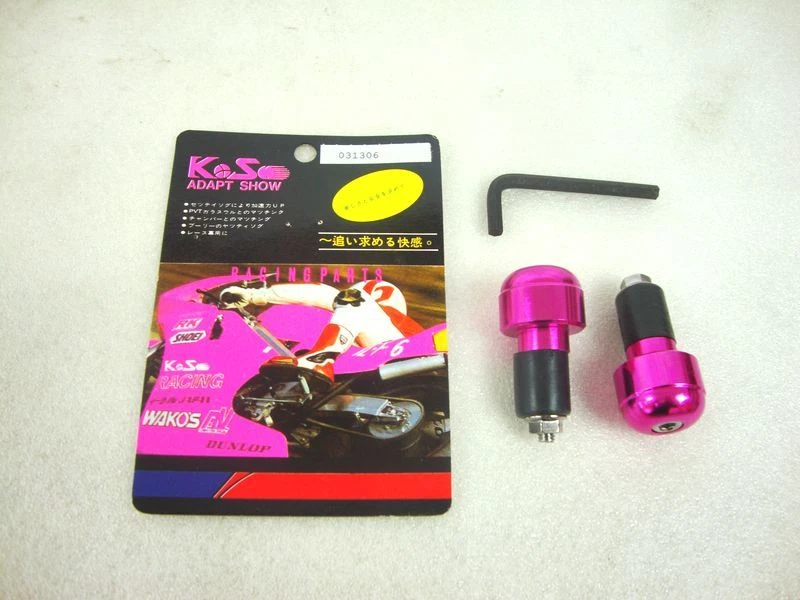 BILANCERI CONTRAPPESI MANUBRIO MOTO SCOOTER 17 22 MM FUCSIA VIOLA STABILIZZATORI - Image 1 of 1