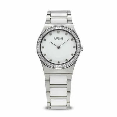 NEW BERING Ceramic Polished Silver Lady's Watch 32430-754 AUTHORIZED DEALER - Image 1 of 2