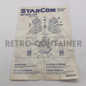 Vintage MATTEL COLECO STARCOM - Skyroller - Instructions Sheet Leaflet - Imagen 1 de 1