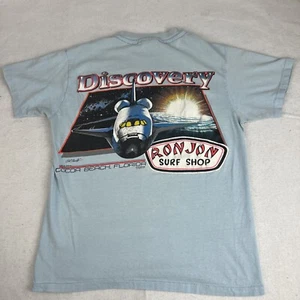 Vintage 80s Ron Jon Surf Shop Discovery Space Shuttle T Shirt M Single Stitch - Picture 1 of 12