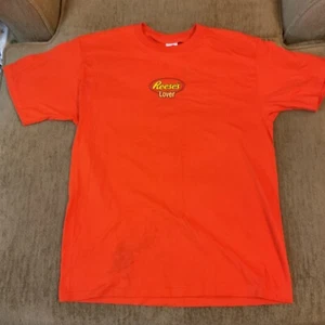 Reese’s Lover Shirt Large Vintage Orange Large Fruit of the Loom Lofteez - Bild 1 von 9