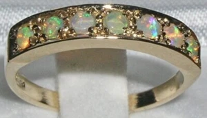 Natural Opal Ring, 9K Yellow Gold Opal Ring, new design opal ring, Gemstone Ring - Picture 1 of 6