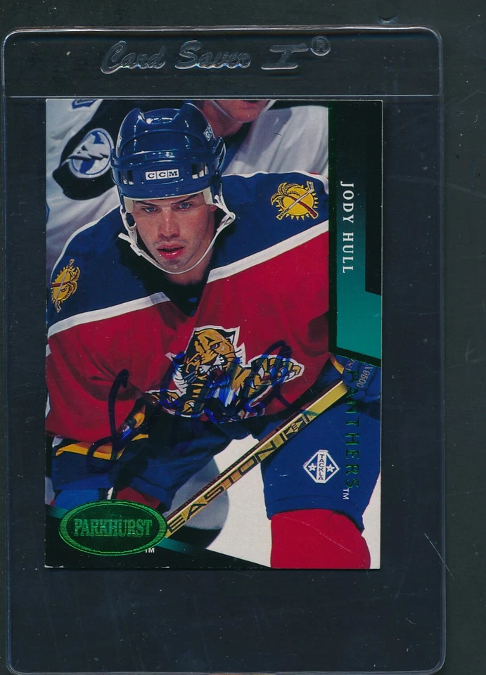 1993/94 Parkhurst #76 Jody Hull Panthers Signed Auto *E6073 - Image 1 of 1