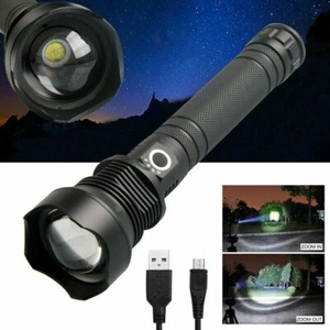 TAKTISCHE MILITÄR WIEDERAUFLADBARE TASCHENLAMPE T6 MIT ZOOM SUPER STARKES LED... - Bild 1 von 13